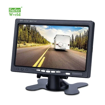 Laidinio 7 Colių Digital 2CH LCD Ekranas Automobilį Atbuline Stebėti Priekabos Van Transporto priemonės Saugos automobilio Statymo Sistema