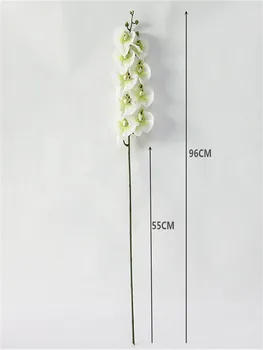 Dirbtinis Phalaenopsis Orchidėja Gėlė Nekilnojamojo Touch Netikrą Raudona Drugelis Orchidėja, Dirbtinės Gėlės, Augalai Vestuvių Namų Dekoro