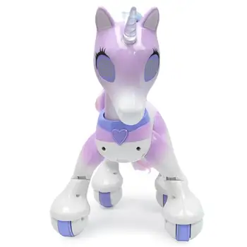 Mielas animacinių filmų Gyvūnų RC Arklių Vienaragis Robotas Intelligent Indukcijos Elektrinis Modelis Pet Švietimo Žaislai vaikams