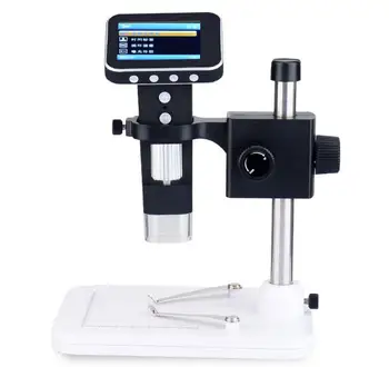 500X LED Didinamojo Stiklo Kišenėje USB Skaitmeninis Mikroskopas su 3.5 colių Ekranas Liftable laikiklis Stovėti Mobiliųjų Telefonų Remontas