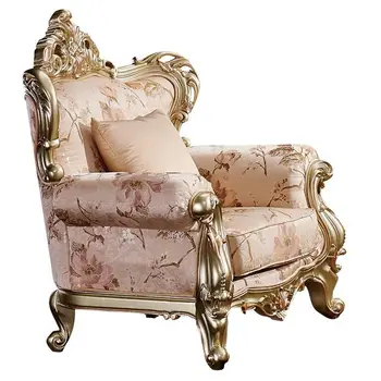 Antikvariniai Klasikinio stiliaus Elegantiška Sofa nustatyti Kambarį Tekinto Medžio Aukso Sofa italų Stiliaus Gyvenimo Kambario Baldai