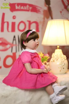 60cm Bebe Silikono Reborn Baby Lėlės, Žaislai 24inch Vinilo Princesė Bamblys Mergina Kūdikių Lėlės Aukštos Kokybės Gimtadienio Dovana bonecas
