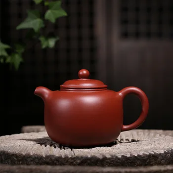 Yixing raudonos smėlio arbatinukas mokytojas peng-fei dai rankų darbo undressed rūdos purvo zhu dahongpao 28-tomas puodą arbatinukas arbatos rinkinys