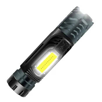 Galingas Nešiojamas Žibintuvėlis Įkraunamas Projektorius Kempingas Žibintuvėlio Mygtukas Lanterne Taschenlampe Lauko Įranga BI50FL