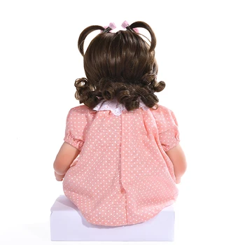 JINGXIN PRINSES 45cm Reborn Baby Doll Minkšto Silikono Reborn Baby Lėlės tikroviška Nekilnojamojo Bebe Žaislas Funkcija Nuostabai Mergina Dovana Žaislas